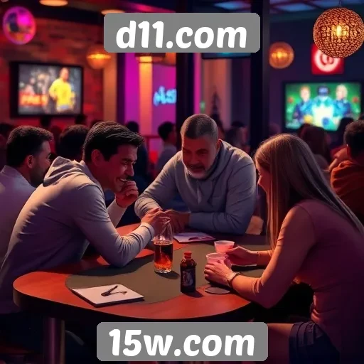 experiência social em jogos no site d11.com